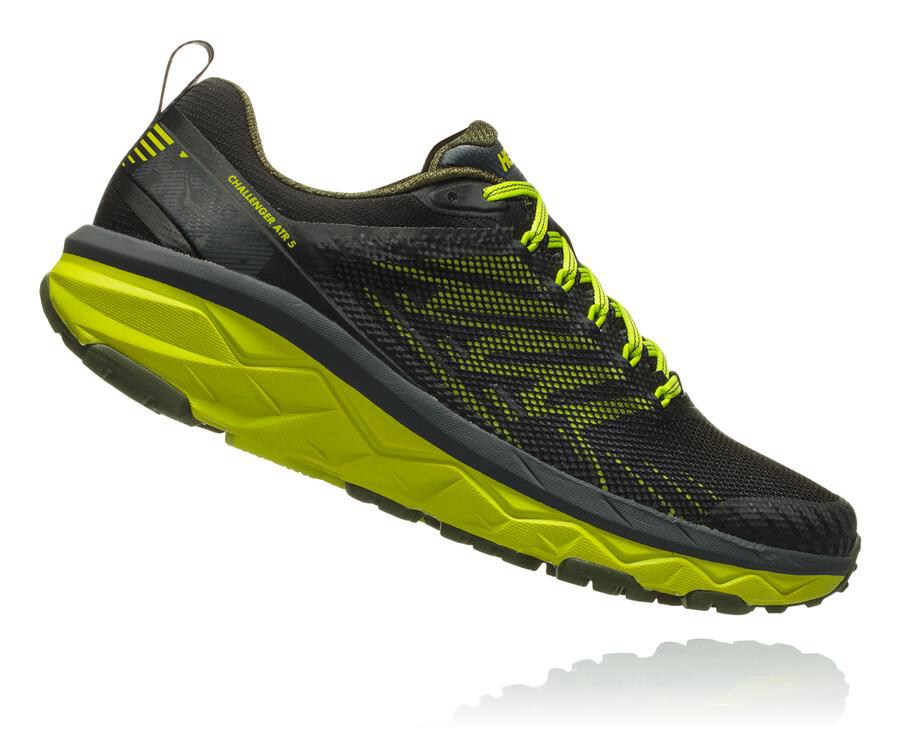 Hoka One One Trainers Mens Black/Green - Challenger ATR 5 - 31526PIJR